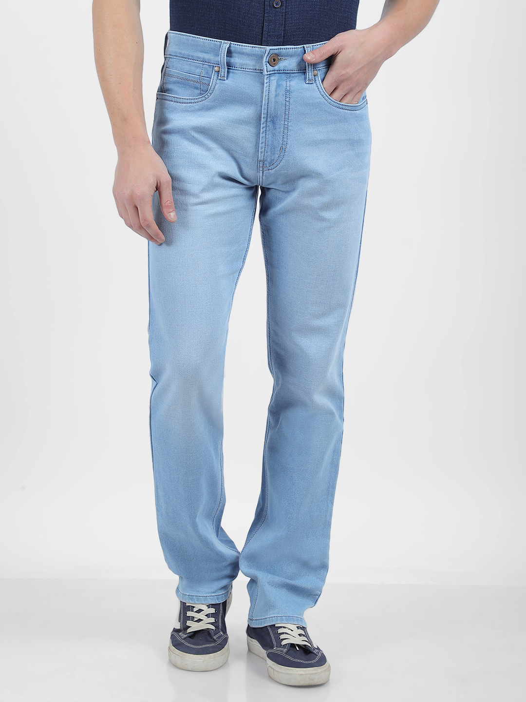 Numero Uno Men Faded Blue Jeans
